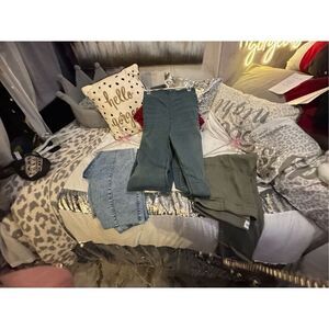 3x lot time & tru cargo pants, jeggings & grunge boycut jeans xl-xxl plus